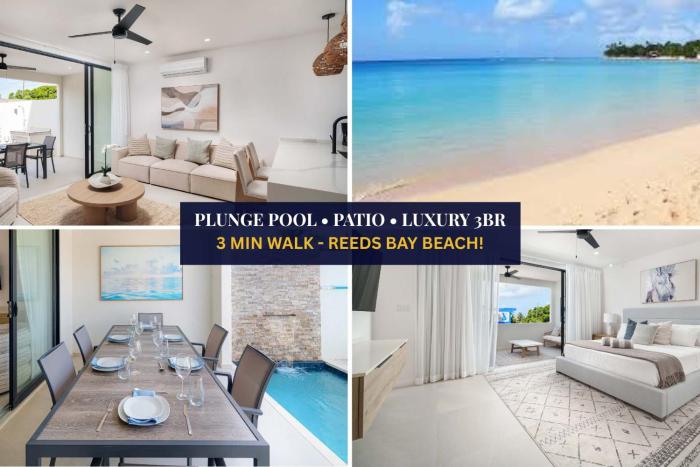 Beach 5min Elegant 3BR Pool Villa Near Holetown