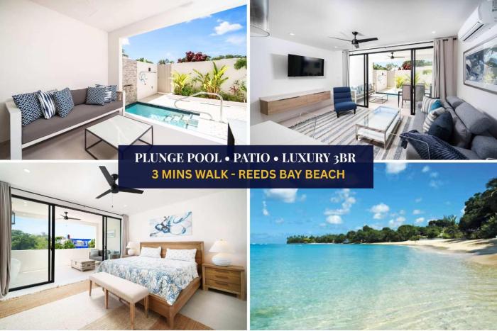 Elegant 3BR Pool Villa Beach 5min Holetown