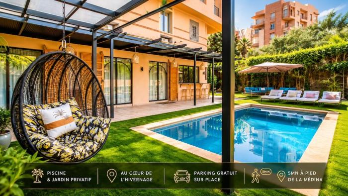 Luxury apartment - Pool - Private garden - Wintering