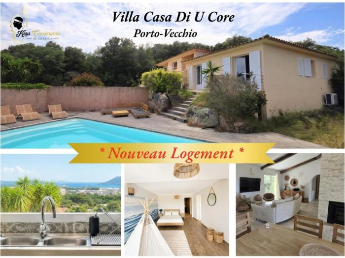 Villa 12 pers au centre de Porto-Vecchio avec piscine