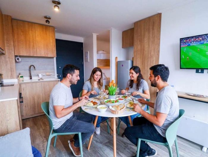 HOM I 1D1B, WiFi, Full equipado, calefactor eléctrico, Cerca al Lago