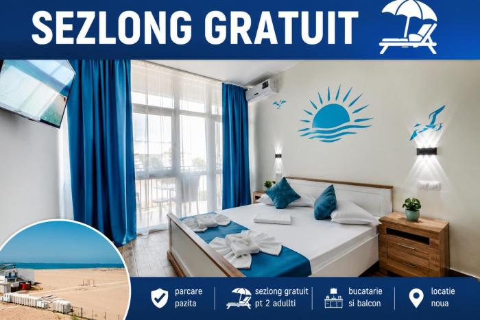 LA PLAYA - Studiouri pe plaja cu sezlong inclus