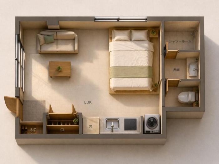 XLH101,Convenient Living Area in Shinjuku District,10-Minute Walk from the Station,Newly Renovated in 2026,No Stairs on the 1st Floor,Modern Japanese Style,Maximum 4 Guests