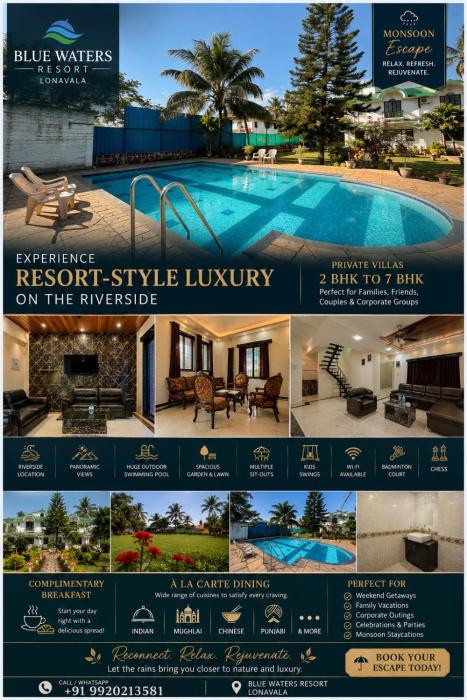 Blue Waters Resort Lonavala