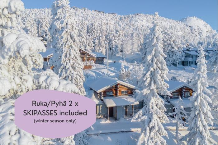 Rinneköngäs - Ruka-Pyhä 2x SKIPASS included - Free Skibuss Doorstep - Renovated
