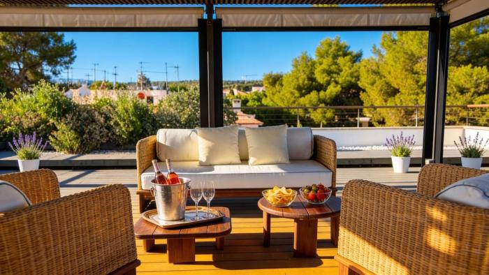 Apartment La Pedra 300 meters from the beach Pool Full actualized Design Garden Renewed on April 26
