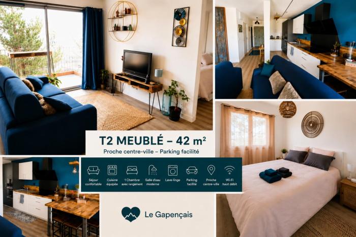 Charmant T2 idéal CV parking privé à la résidence