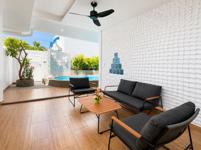 City house- 171, Private pool villa 4 bed5bath near walking St, BBQ