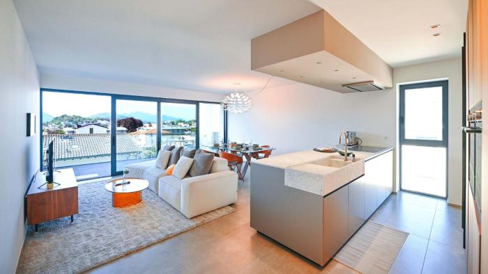Design Apartment Gottardo with Views over Lugano