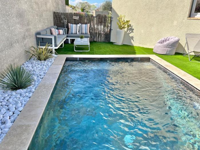 Studio climatisé & piscine Entraigues
