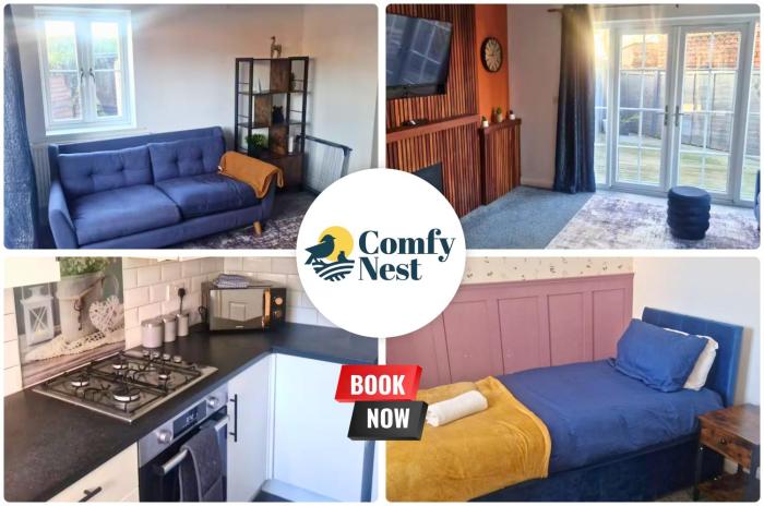 3 Bed 2 Bath By Comfy Nest Holiday Lets Rushden With Parking