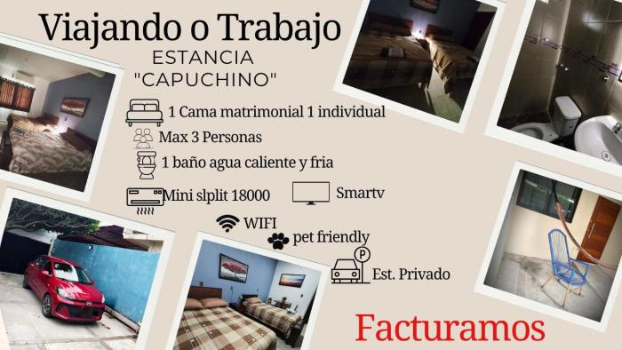 Viajando o trabajo estancia capuchino
