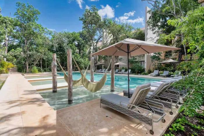 1st Flr Chic Jungle Studio - Priv Pool Steam & Gym