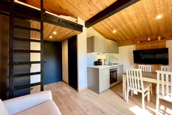 Studio with balcony and view close to the slopes