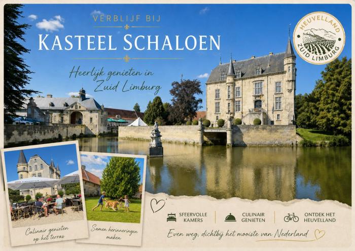 Kasteel Schaloen - vakantiewoningen & hotel - gratis parkeren