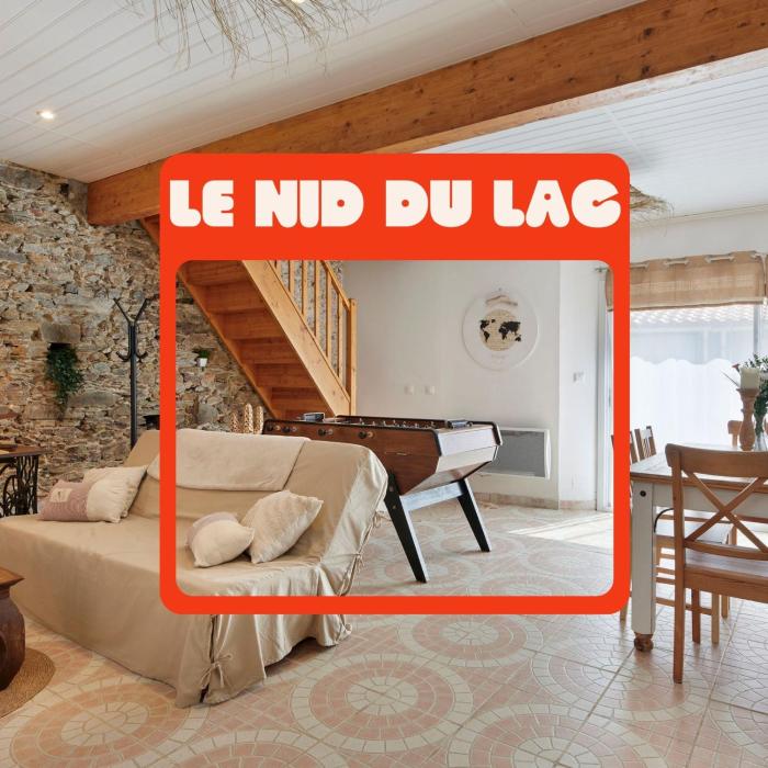 Le Nid du Lac, maison cosy et calme avec babyfoot