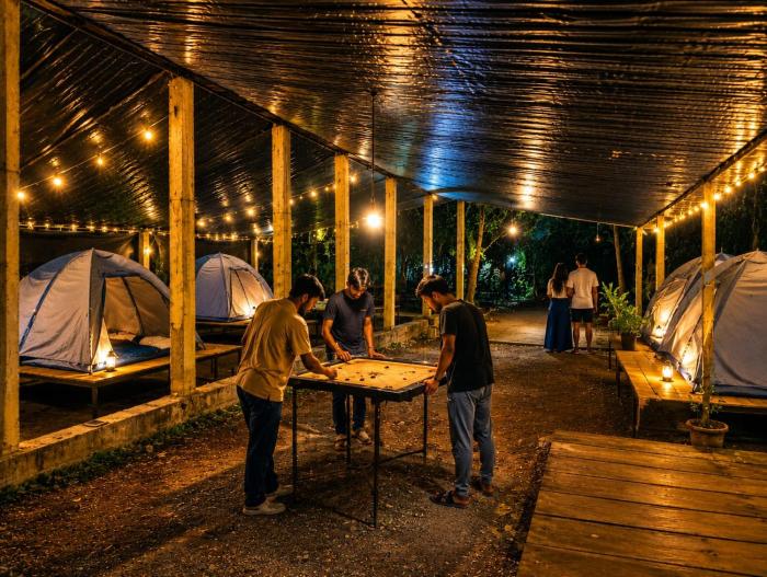 Eagle Swimming Pool Tent Stay