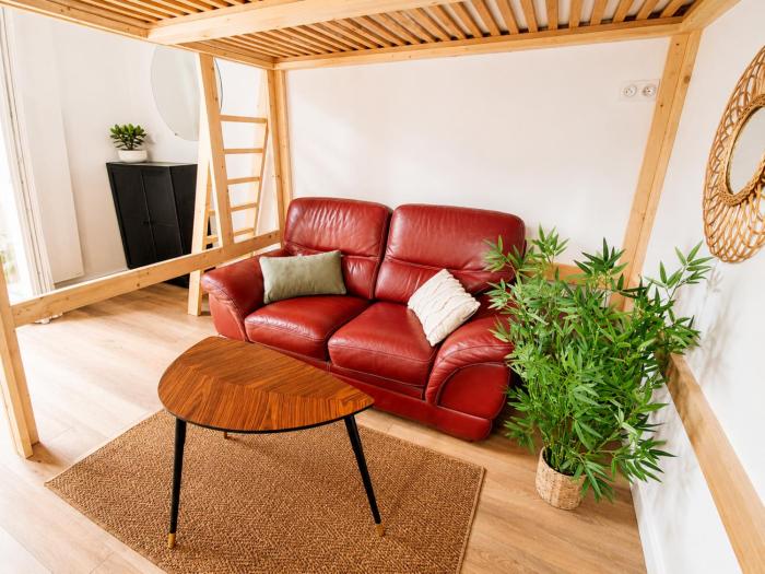 Studio cosy avec terrasse - Proche château