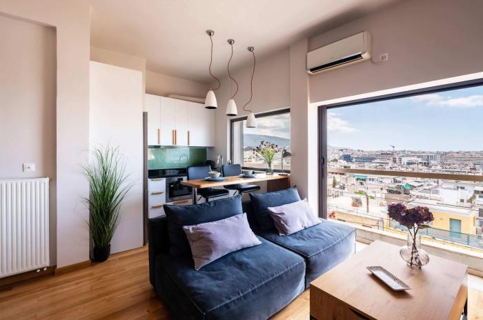 Stylish 1BR with Stunning Views near Filopappou