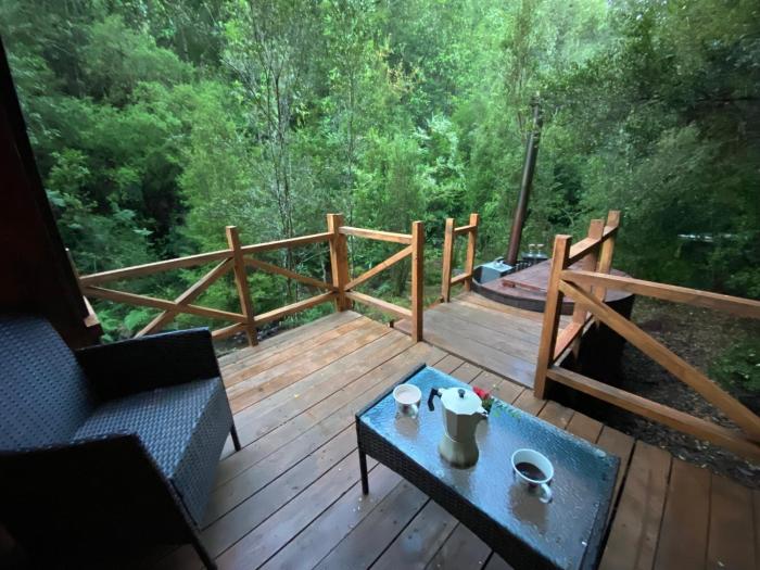 Refugio Minicabaña en medio del bosque con tinaja opcional