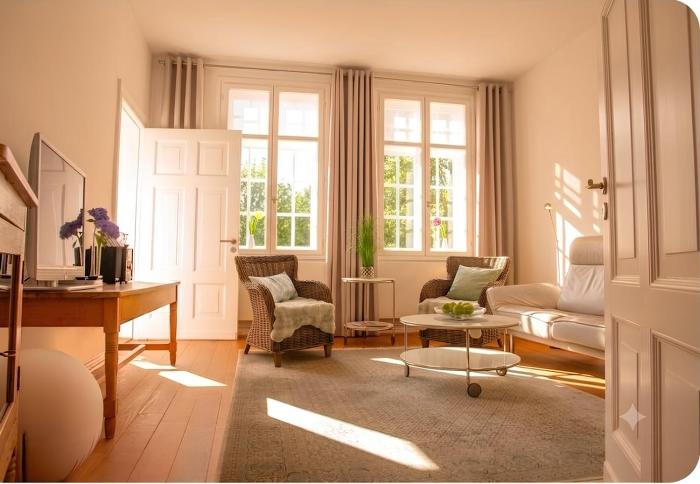 Altbau - Ferienwohnung mit sonniger Loggia im Schlossgebiet Plön