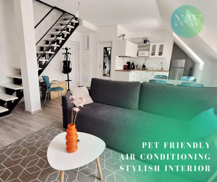 Top Floor 4ppl Loft Lelle w AC by NW
