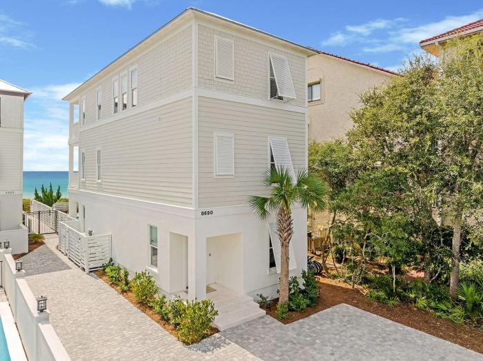 Luxury Shellstone Beachfront Cottage Seacrest Beach Florida Private Pool Beach Access