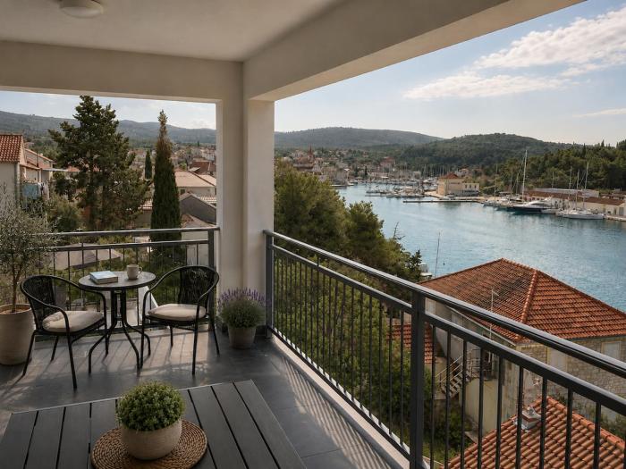 Villa Birke with pool and sea view floor three