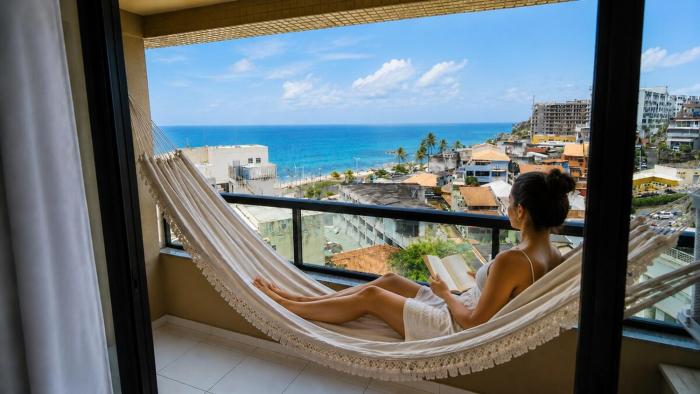 Vista Mar - Rede na Varanda - Cama Grande - WiFi