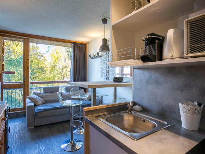 Appartement rénové au cœur des Arcs 1800 avec balcon - FR-1-346-394