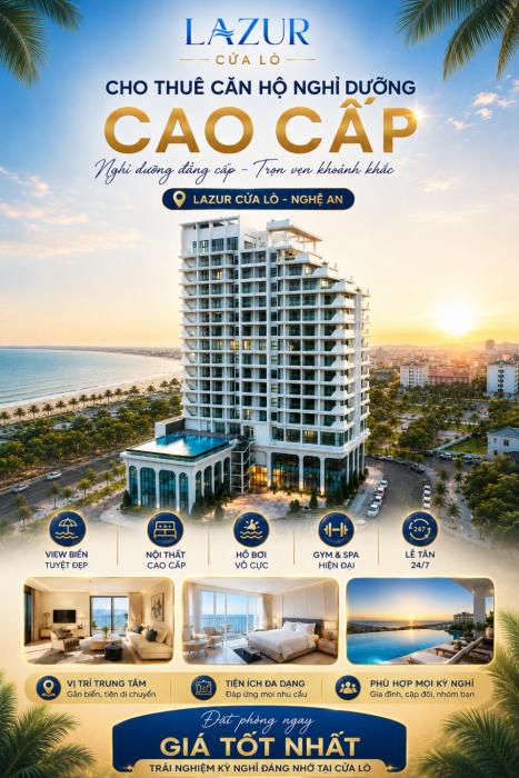 Căn hộ nghỉ dưỡng cao cấp LAZUR Cửa lò