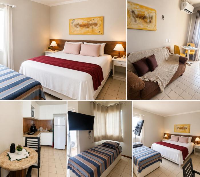 Flat Frente Mar com Piscina em Piedade