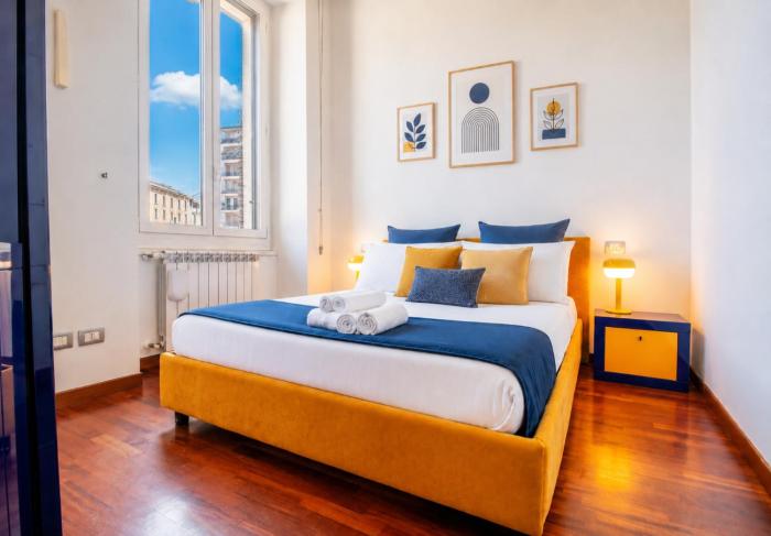 Central Station 5 min - Double bed Caiazzo 4 guests Wifi