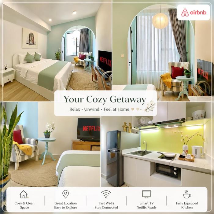 Pastel Arch Studio I Pool View in City Center - District 4 I