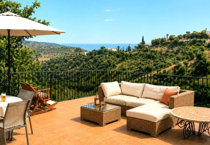 Charming Andalusian Finca, Sea View & Nature, 30 min from Málaga