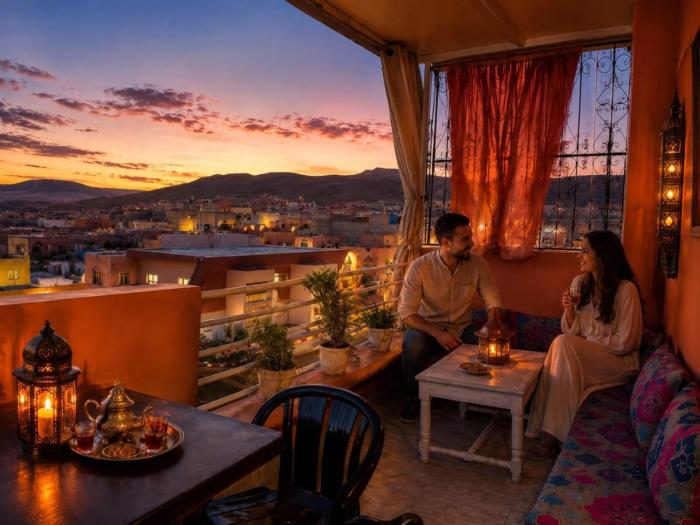 Fantastic & Panoramic View 5 min Gueliz AC Wifi Self check in