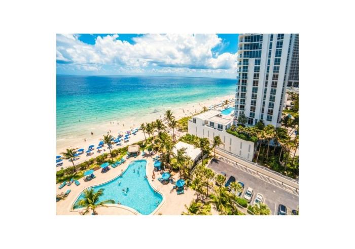 Stunning Ocean View 1BR, size 850 sqft, 15 min to Ft Lauderdale and 40 min to Miami