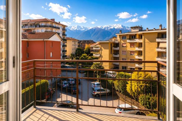 Bright family apartment with balcony & parking
