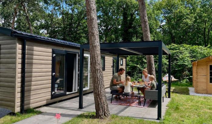 Cottage in the woods near a historic village , bicycling , children