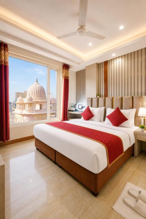 Hotel WK Comfort Inn with Luxury Restaurant & Rooftop Near Connaught Place, New Delhi City Centre