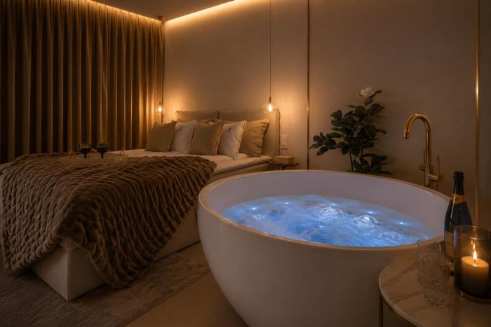 Bubble Love Suites - Jacuzzi in the Room & Parking by Lion Apartments