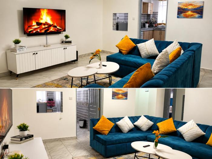 MGs 2BR Master Ensuite apartment with Mt Kenya Views in soothing Nanyuki - 3 big beds