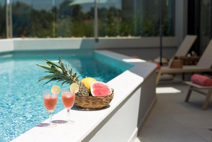 House of Hermes with Heated Pool and Sea View