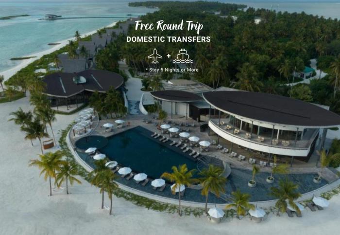 Madifushi Private Island- Stay 5 Nights or More & Enjoy Free Roundtrip DOMESTIC FLIGHT & SPEEDBOAT