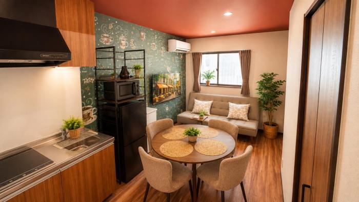LEON RESORT Osaka bay Max10 people USJ 5min Namba 12min Osaka Sta 5min Shinsaibashi Osaka Castle 14min Chidoribashi Station 5min walk Best Location USJ5分 なんば12分 大阪駅5分 千鳥橋徒歩5分 心斎橋大阪城14分