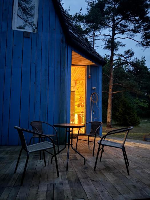 Lovely blue blue house in Saaremaa