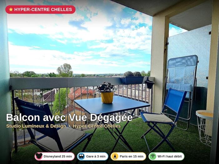 Chelles City Center Bright & with Terrace