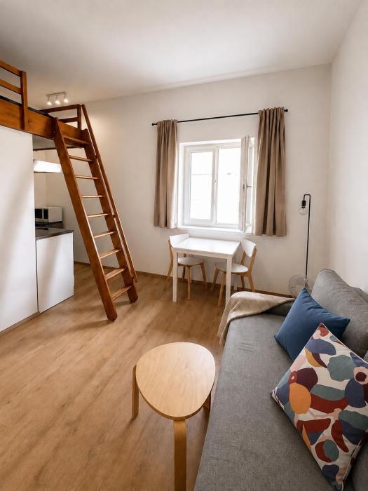 Cozy studio near city center and big parking lot