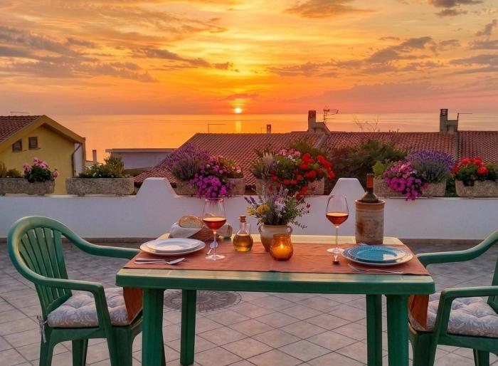 Tramonto su Porto Alabe Vista Mare e Barbecue