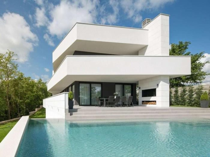 55 with pool and spa